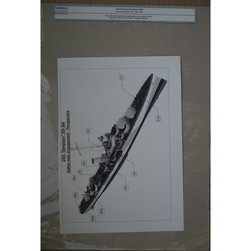 USS “Sampson” DD-394 – the American “Somers”-class destroyer – the set of photo-etched parts