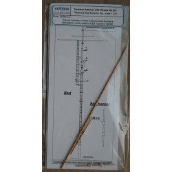 USS „Somers“ DD–381 – JAV „Somers“ klasės eskadrinis minininkas – tekintos metalinės stiebo ir valčių kranų detalės