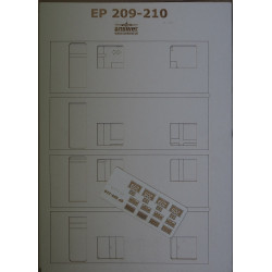 KPEV EP 209/210 „Breslau“ – Prūsijos elektriniai lokomotyvas – lazeriu pjautos karkaso detalės