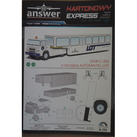 "STAR" C-200 - tractor with PLL "Lot" aerodrome trailer