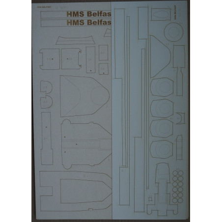 HMS “Belfast” – the British light cruiser – a laser cut frame parts
