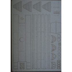ShKH "Dana" wz.77 – the Czechoslovakian/ Czech/ Slovakian self-propelled 152 mm gun – howitzer – a laser cut frame parts