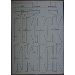HMS “Queen Elizabeth” – the British line ship – a laser cut frame parts