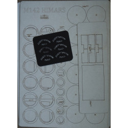 M142 „Himars“ – JAV aukšto mobilumo raketinė sistema ant „Oshkosh“ M1140 važiuoklės – lazeriu pjautos karkaso detalės
