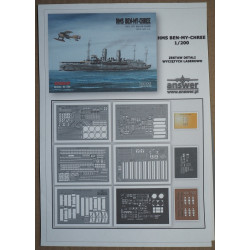 HMS “Ben-My-Chree” – the British aircraft carrier – seaplane transport – f laser-cut deck equipment details