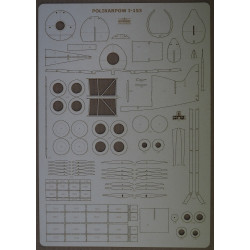 Polikarpov I-153 „Čaika“ – TSRS naikintuvas – lazeriu pjautos karkaso detalės
