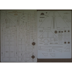 KAI FA-50 “Fighting Eagle” – the South Korean/ Polish light fighter aircraft – a laser cut frame parts