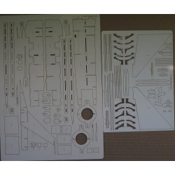 F-16C "Block 52+" "Tiger Demo Team 2025" – the US/ Polish fighter – a laser cut frame parts