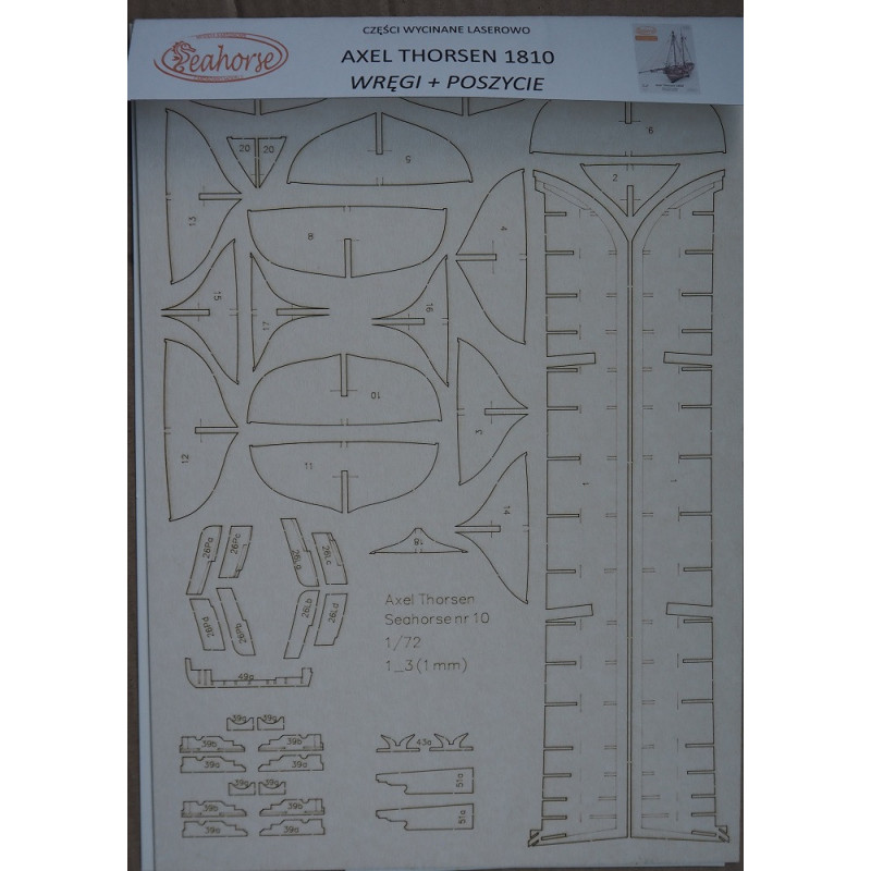 "Axel Thorsen" – the 1810 Norwegian gunboat – a laser cut parts and secondary plating