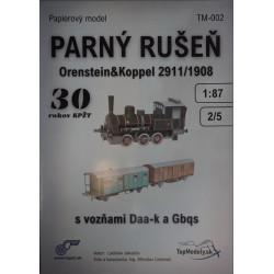 «Orenstein and Koppel» 2911/1905 и «Daa-k» и «Gbqs» - паровоз и вагоны