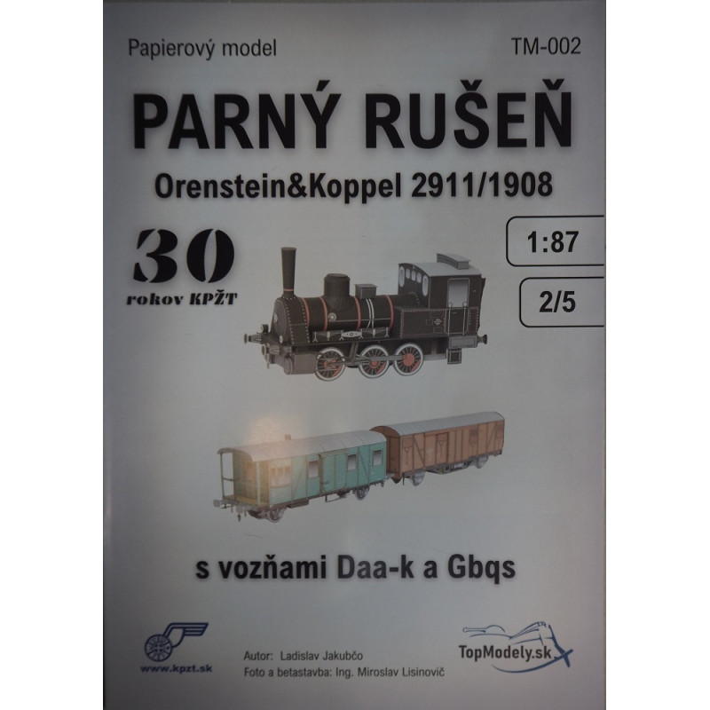 „Orenstein and Koppel“ 2911/1905 ir „Daa-k“ bei „Gbqs“ – garvežys ir vagonai