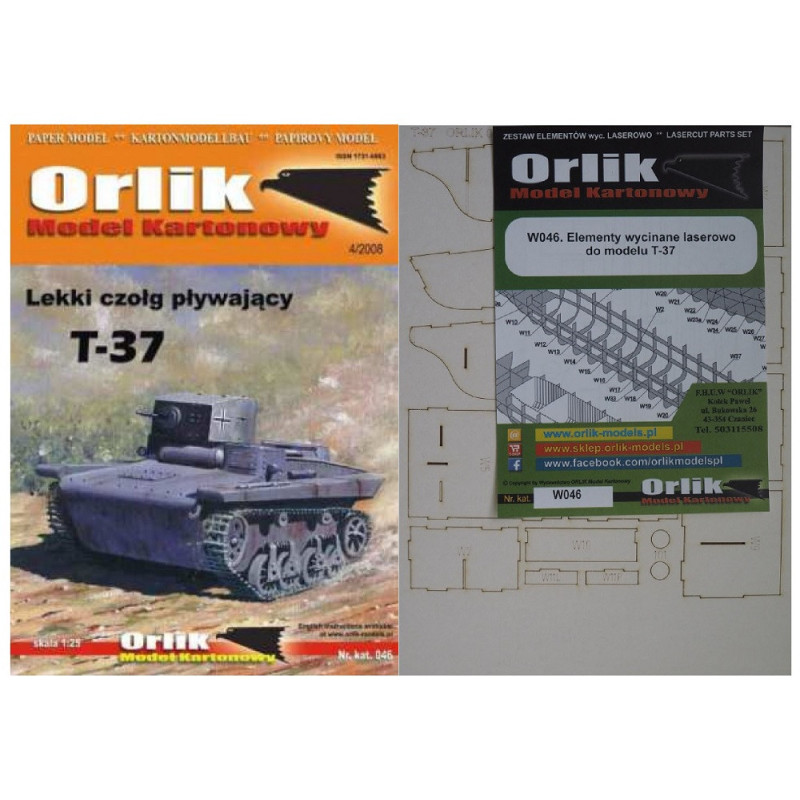 „T-37“ – TSRS/ Vokietijos lengvasis plaukiojantis tankas – rinkinys