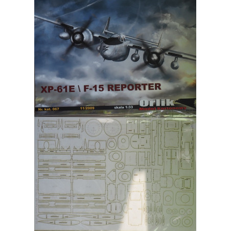 Northrop XP-61E/ F-15 «Reporter» – американский ночной истребитель (Меловая печать) – набор