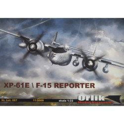 Northrop XP-61E/ F-15 „Reporter“ – JAV naktinis naikintuvas (Kreidinė spauda) – rinkinys