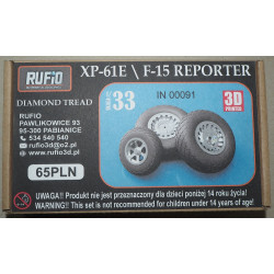 Northrop XP-61E/ F-15 „Reporter“ – the US night fighter (Chalk printing) – a set