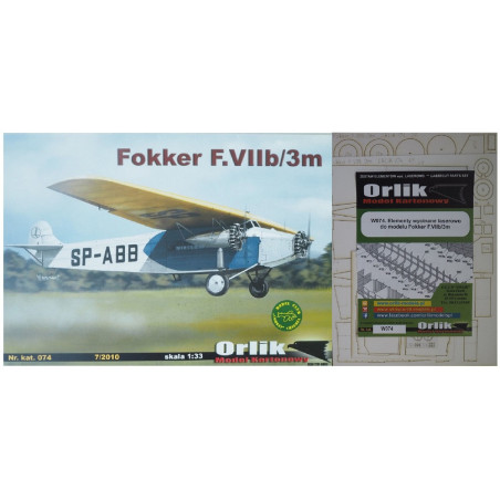Fokker F.VIIb/3m - the Dutch/ Polish passenger plane – a set