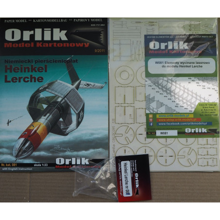 Heinkel "Lerche" – the German circular-wing fighter – prototype – a set
