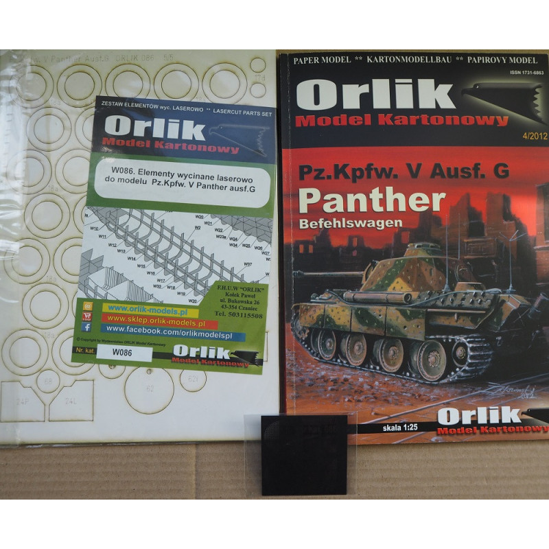 Pz. Kpfw. V Ausf. G „Panther“ „Befehlswagen“ – Vokietijos sunkusis tankas – rinkinys