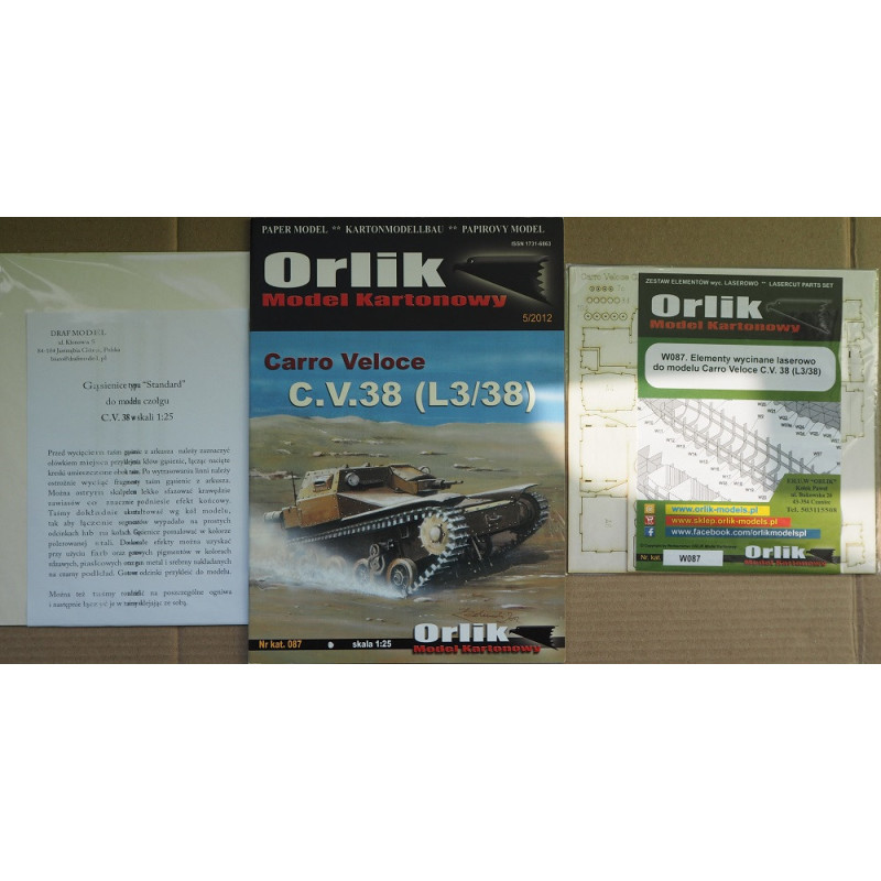 Carro Veloce C.V. 38 (L3/38) – итальянская лёгкая танкетка – набор