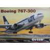 Boeing 767 – 300 ER – the US/ Polish passenger airliner (Chalk printing) – a set