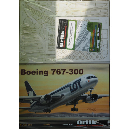 Boeing 767 – 300 ER – the US/ Polish passenger airliner (Chalk printing) – a set
