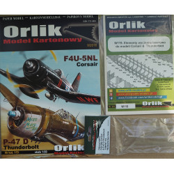 F4U-5NL Corsair and P-47D Thunderbolt – the US World War II fighters – a set