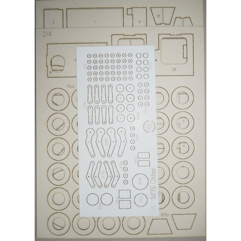M76 “Otter” – the US amphibious truck – a laser cut parts