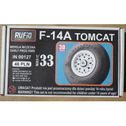 Grumman F-14A “Tomcat”  – the US carrier-based multi-role fighter - 3D - plastic wheels