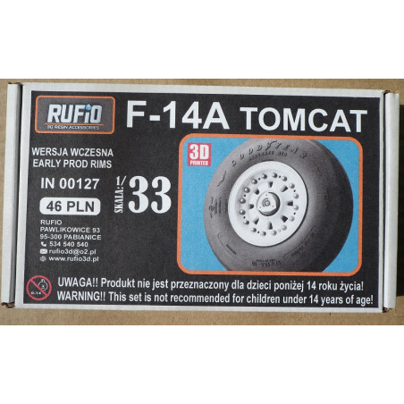 Grumman F-14A „Tomcat“ – JAV deninis daugiatikslis naikintuvas – 3D - plastmasiniai ratai