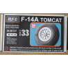 Grumman F-14A „Tomcat“ – JAV deninis daugiatikslis naikintuvas – 3D - plastmasiniai ratai
