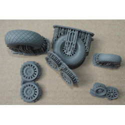 North American B-25 “Mitchell”  – the US bomber - 3D - plastic wheels