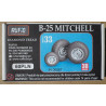 North American B-25 „Mitchell“ – JAV bombonešis – 3D - plastmasiniai ratai