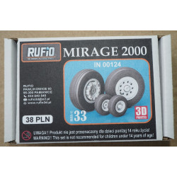 Dassault-Breguet “Mirage 2000”  – the French multi-role fighter - 3D - plastic wheels