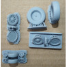 Dassault-Breguet “Mirage 2000”  – the French multi-role fighter - 3D - plastic wheels