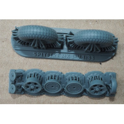 Vickers Supermarine „Spitfire“ Mk. I–V –Didžiosios Britanijos naikintuvas–3D-plastmasiniai ratai (padanga su protektoriumi)