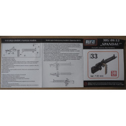 MG 08/15 „Spandau“  – 3D spausdintas vokiškas aviacinis kulkosvaidis (2 vnt.)