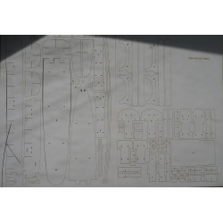 HMS “Ben-My-Chree” – the British aircraft carrier – seaplane transport – a laser cut frame parts