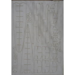 HMS “Ben-My-Chree” – the British aircraft carrier – seaplane transport – a laser cut frame parts