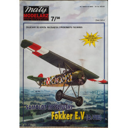 Fokker E. V (D. VIII) – the German/ Polish fighter