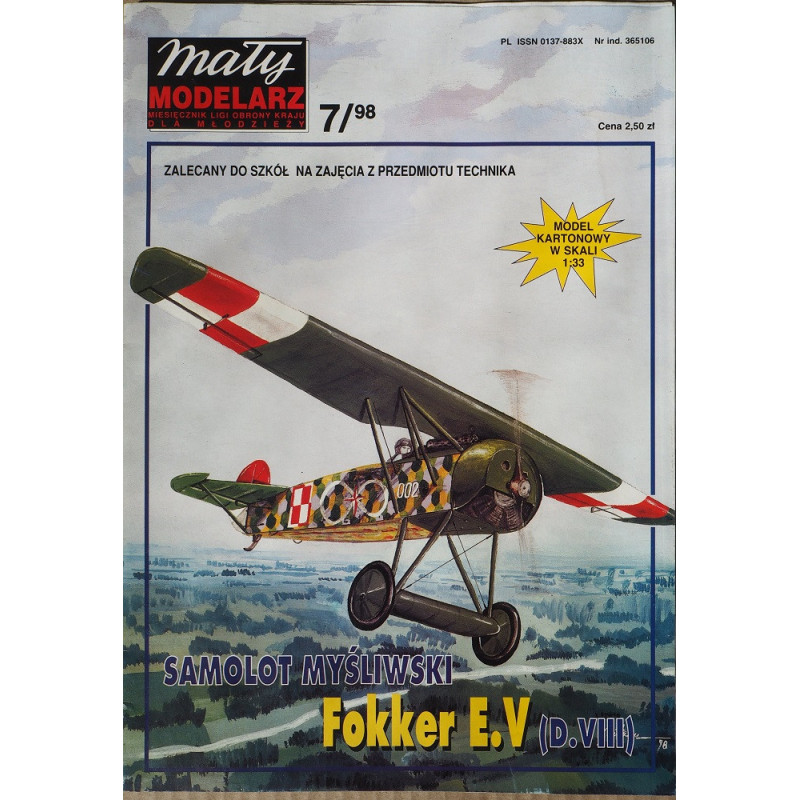 Fokker E. V (D. VIII)  – Vokietijos/ Lenkijos naikintuvas