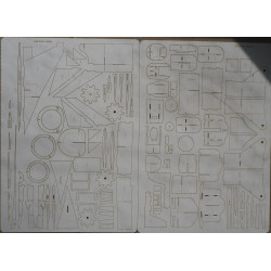 Mikoyan i Gurewich MiG-23MF - USSR fighter (Czech AF)– a laser cut frame parts