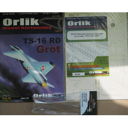 TS-16 RD „Grot“ – Lenkijos mokomasis naikintuvas – atakos lėktuvas – prototipas – rinkinys (ofsetinė spauda)