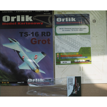 TS-16 RD "Grot" – the Polish trainer fighter - attack aircraft – prototype – a set (Offset printing)