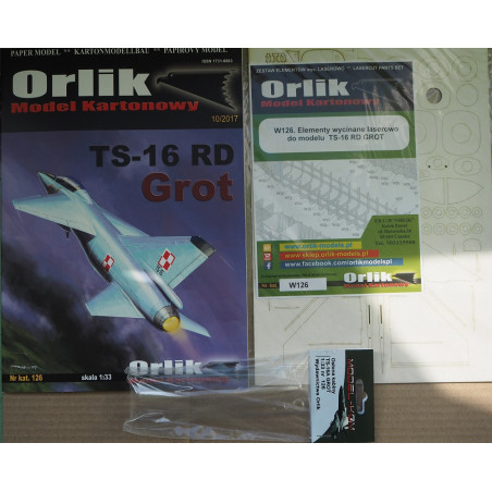 TS-16 RD „Grot“ – Lenkijos mokomasis naikintuvas – atakos lėktuvas – prototipas – rinkinys (kreidinė spauda)