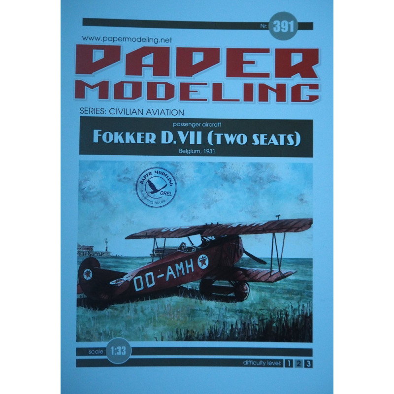 Fokker D. VII (two seats) – the Belgian passenger aircraft