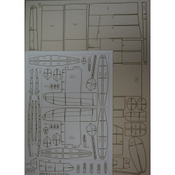 Beriev Be-12PS "Chaika" – the USSR search and rescue aircraft – a laser cut parts