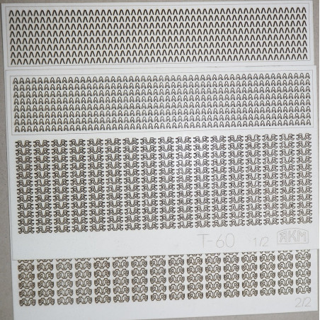 T-60 – the USSR light tank - a laser cut track parts