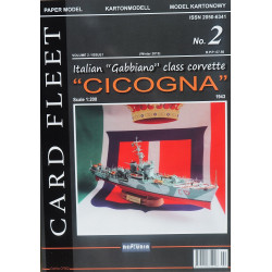 "Cicogna" – the Italian "Gabbiano" class corvette – a set