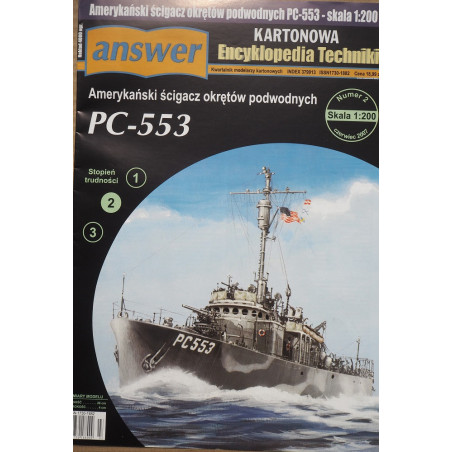PC-553 – amerikiečių povandeninių laivų medžiotojas