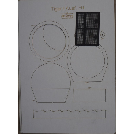 Pz. Kpfw. VI "Tiger I" Ausf. H1 – the German heavy tank – a laser cut frame parts
